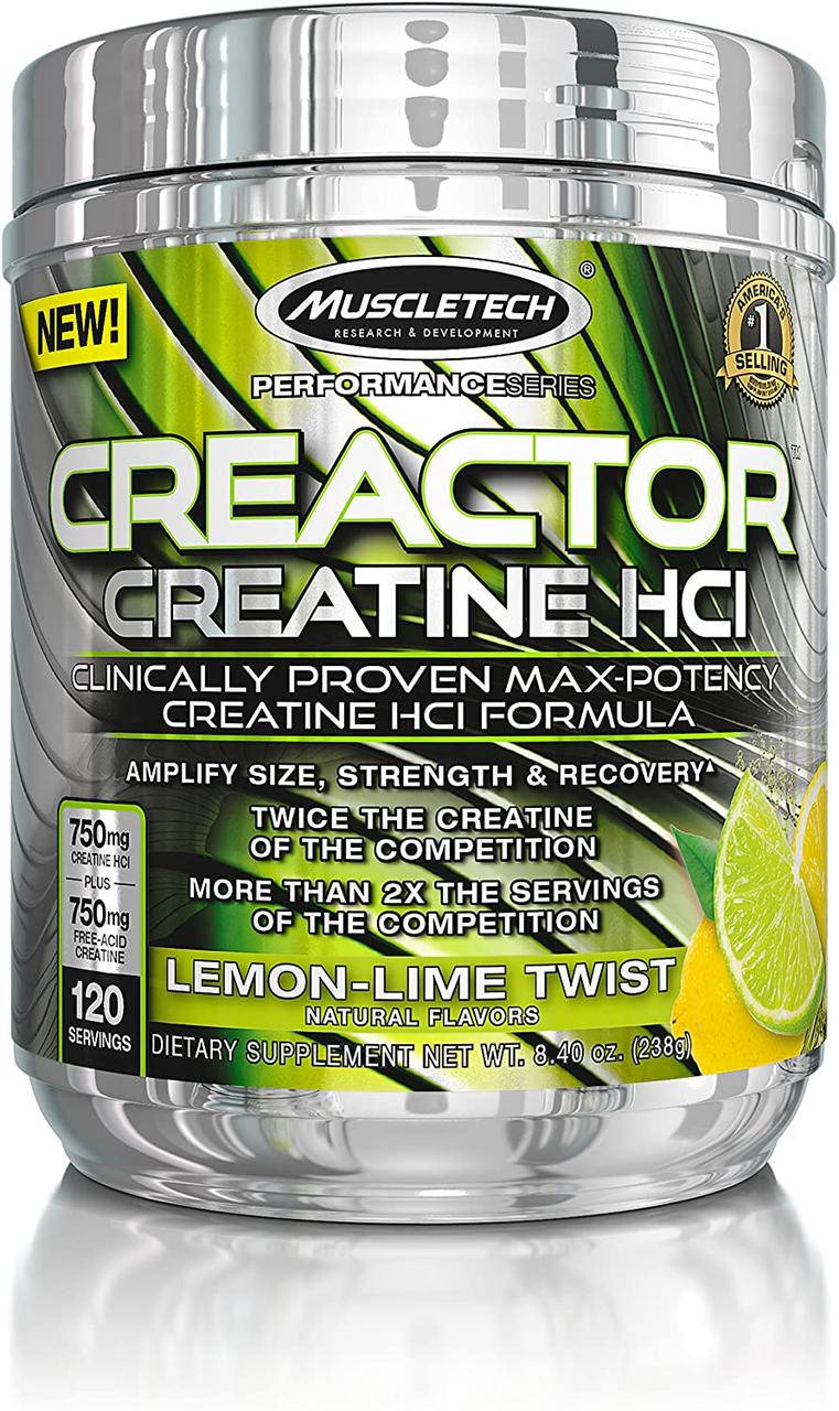 

Креатин гидрохлорид MuscleTech Creactor 120 порций голубая ягода