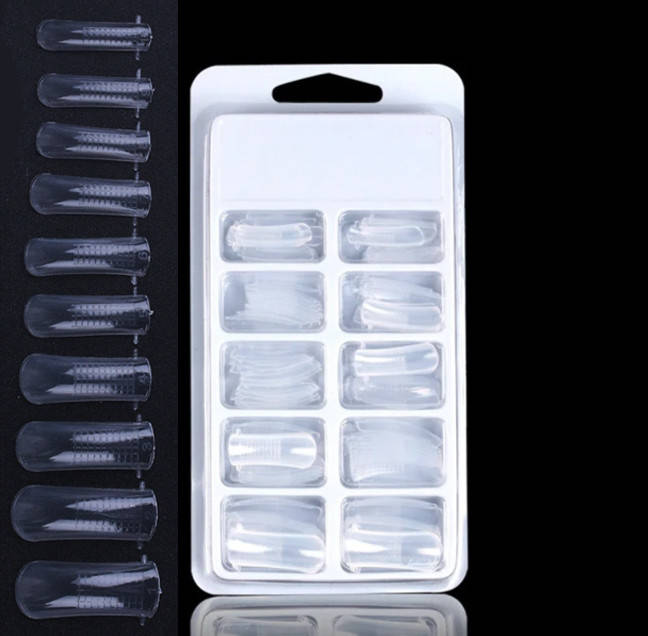 

Nail Salons Пластиковые верхние формы для наращивания GL02, Прозрачный