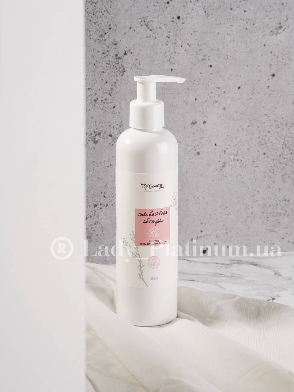 

Безсульфатный шампунь против выпадения и для роста волос Top Beauty