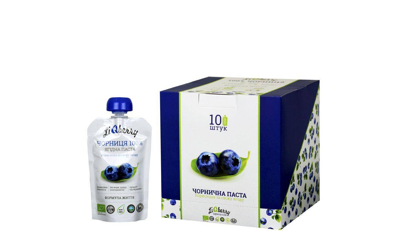 

Черничная паста ТМ LiQberry, набор 10 шт. по 100 г
