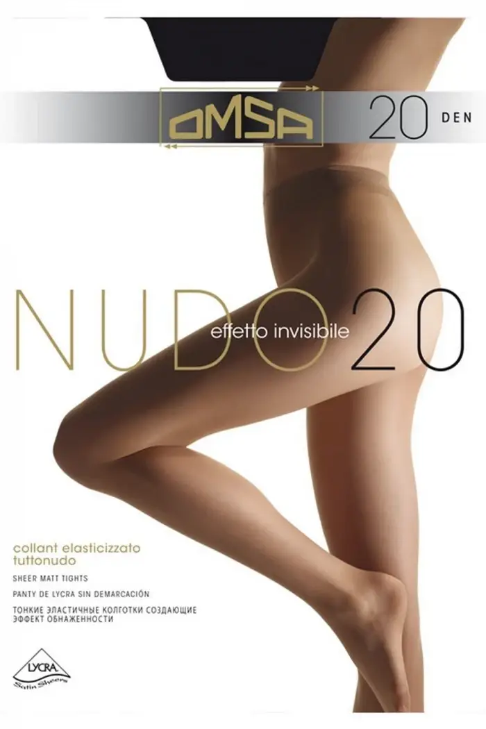 

КОЛГОТКИ КЛАССИЧЕСКИЕ OMSA NUDO 20 DEN , Бежевый
