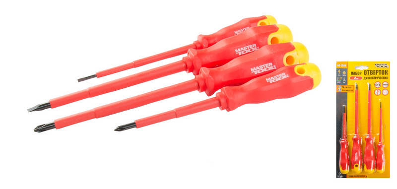 

Набор диэлектрических отверток Mastertool 4 шт (40-1500)