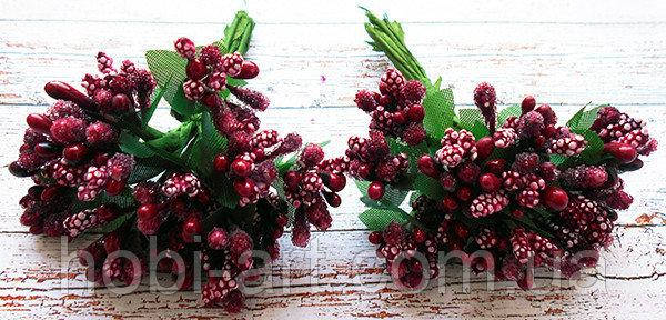 

Букетик № 186 10-12 гілочок в пучку . Бордовий