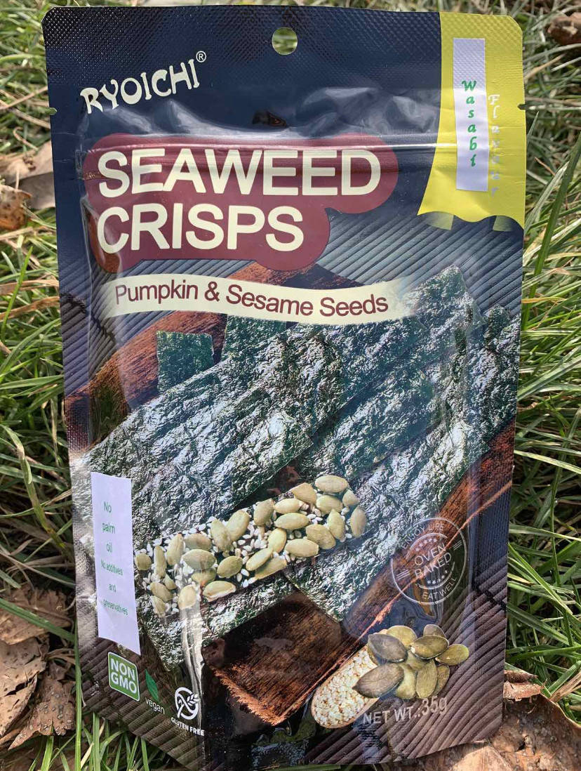 

Нори Чипсы (преимущества! 35 грамм и без усилителей вкуса) с васаби, кунжутом,тыквенными семеначками