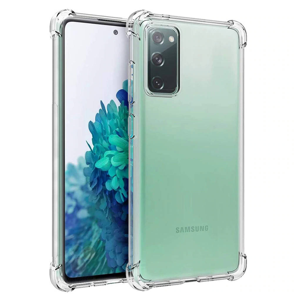 

Противоударный чехол с усиленными углами для Samsung S20 FE прозрачный силиконовый