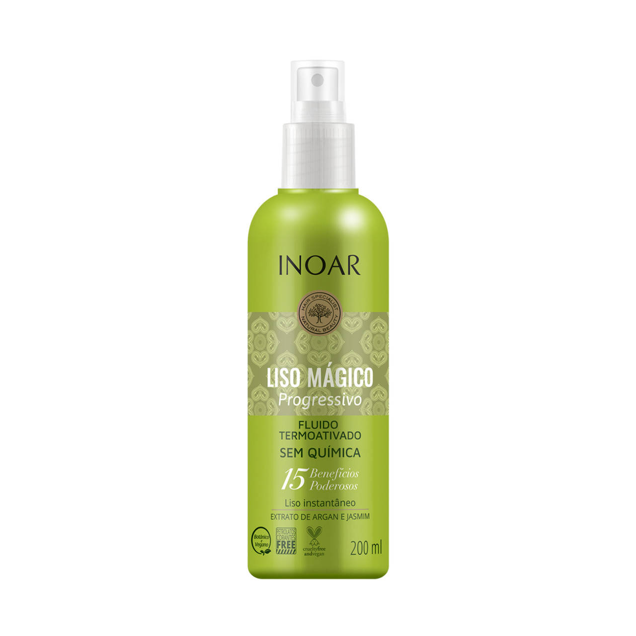

Термозащита для волос Экстракт Арганы и Жасмина, Inoar Liso Magico Progressivo Fluido, 200 ml