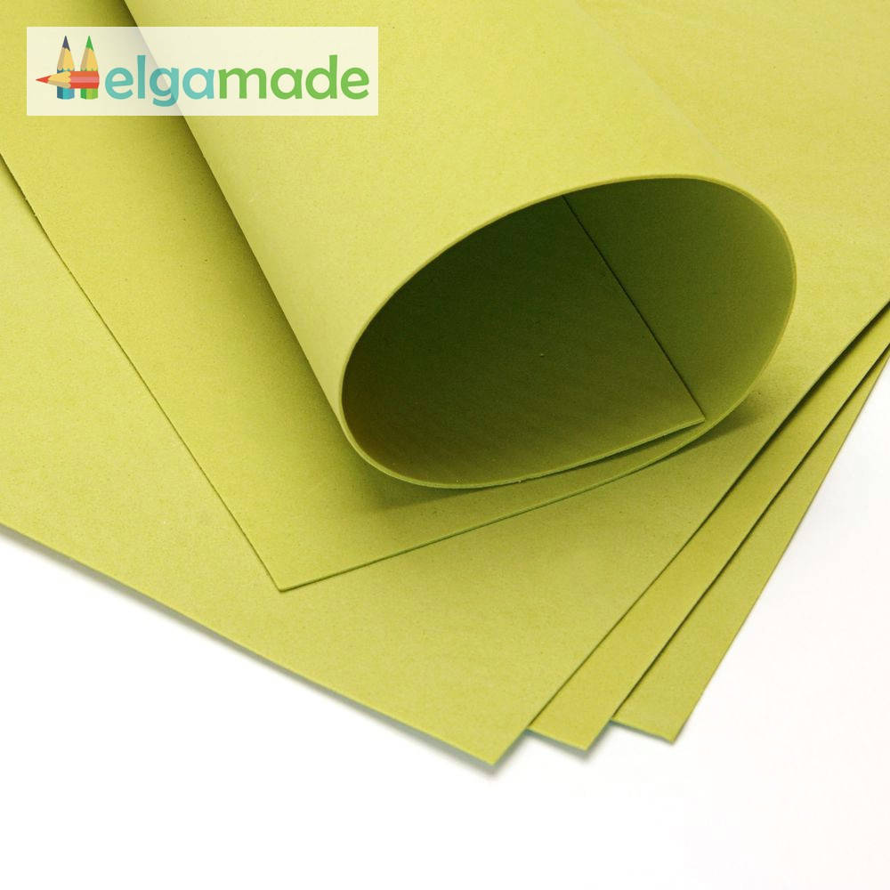 

Фоамиран ОЛИВКОВЫЙ, 60x70 см, 0.8-1.2 мм, Иран