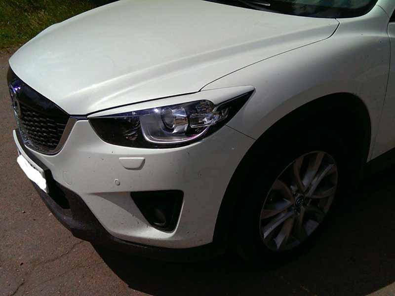 

Реснички Mazda CX 5, накладки на фары Мазда ЦХ5 Тюнинг