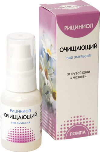 

Рициниол Очищающий - регулярный уход за огрубевшими участками кожи