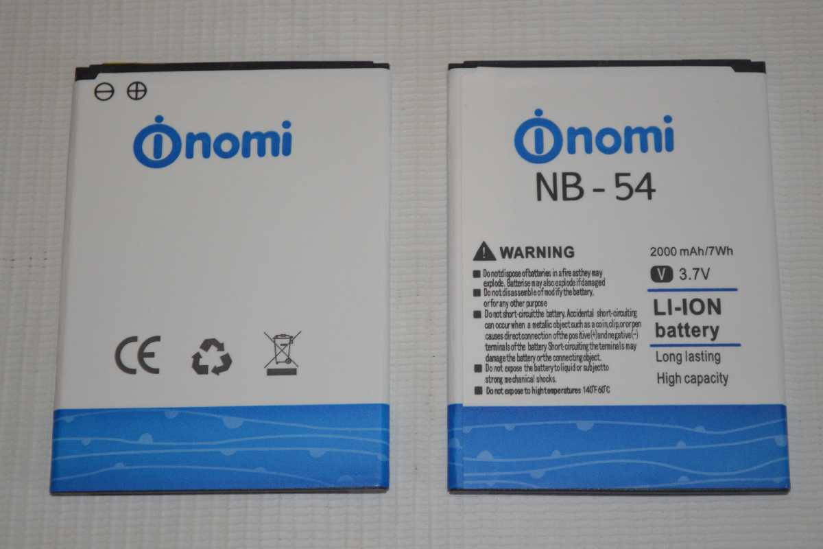 

Оригинальный аккумулятор NB-54 для Nomi i504 Dream 2000mAh