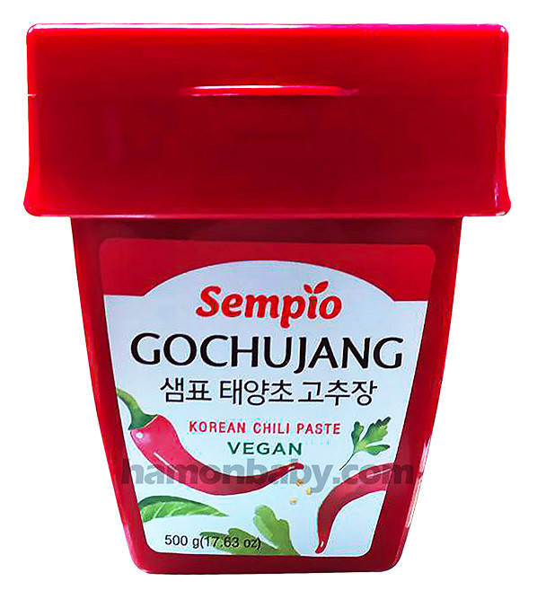 

Острая перечная паста Кочудян (Кочуджан, Gochujang), классическая, веган, 500 г, ТМ Sempio, Южная Корея