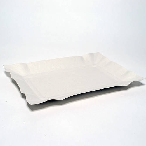 

Тарелка бумажная 130*190 прямоугольная 100шт/уп