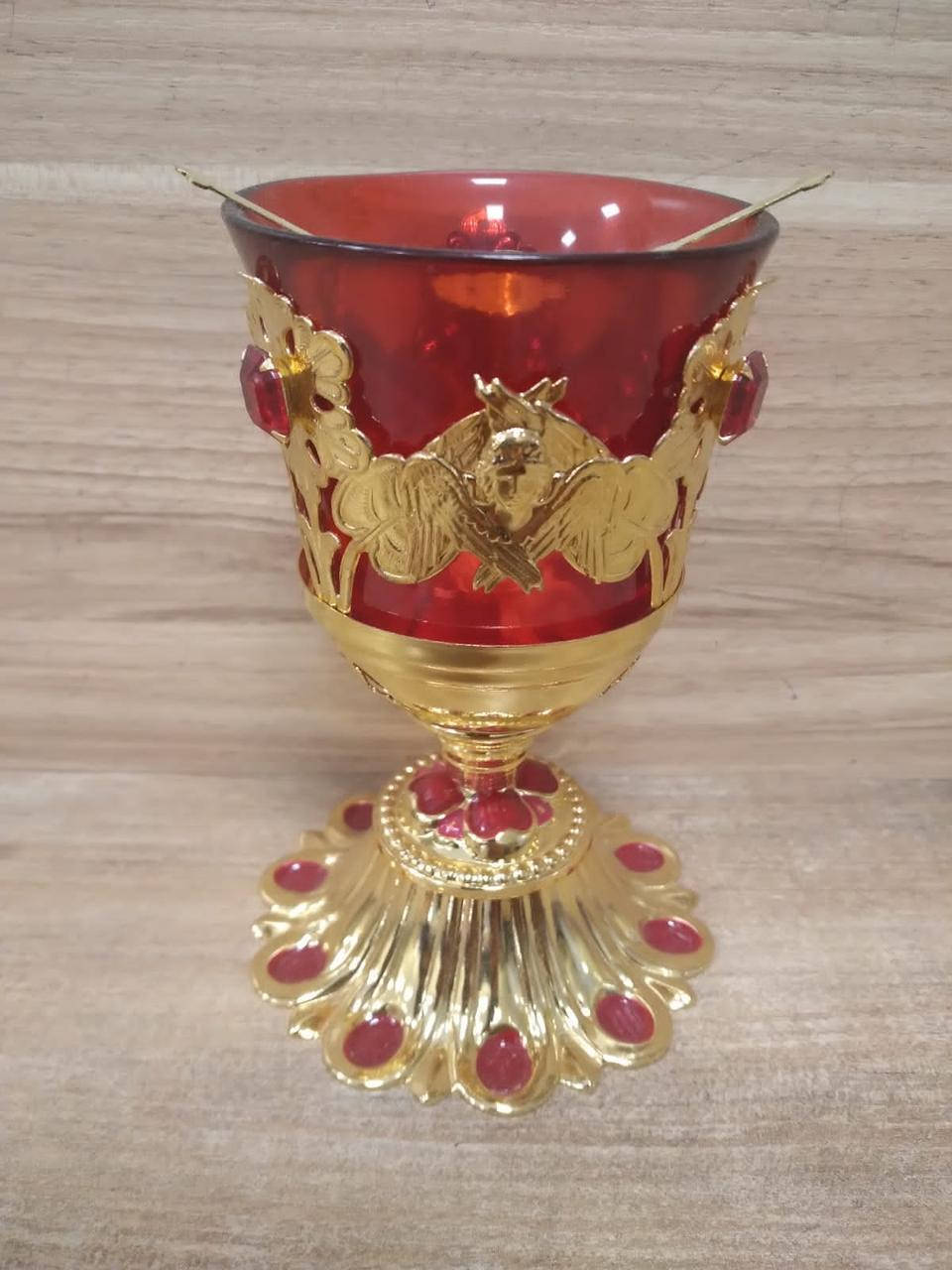 

Лампада настольная с золочением