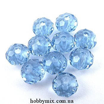 

Бусины хрустальные "сфера" 6 мм св. синие (100 шт)