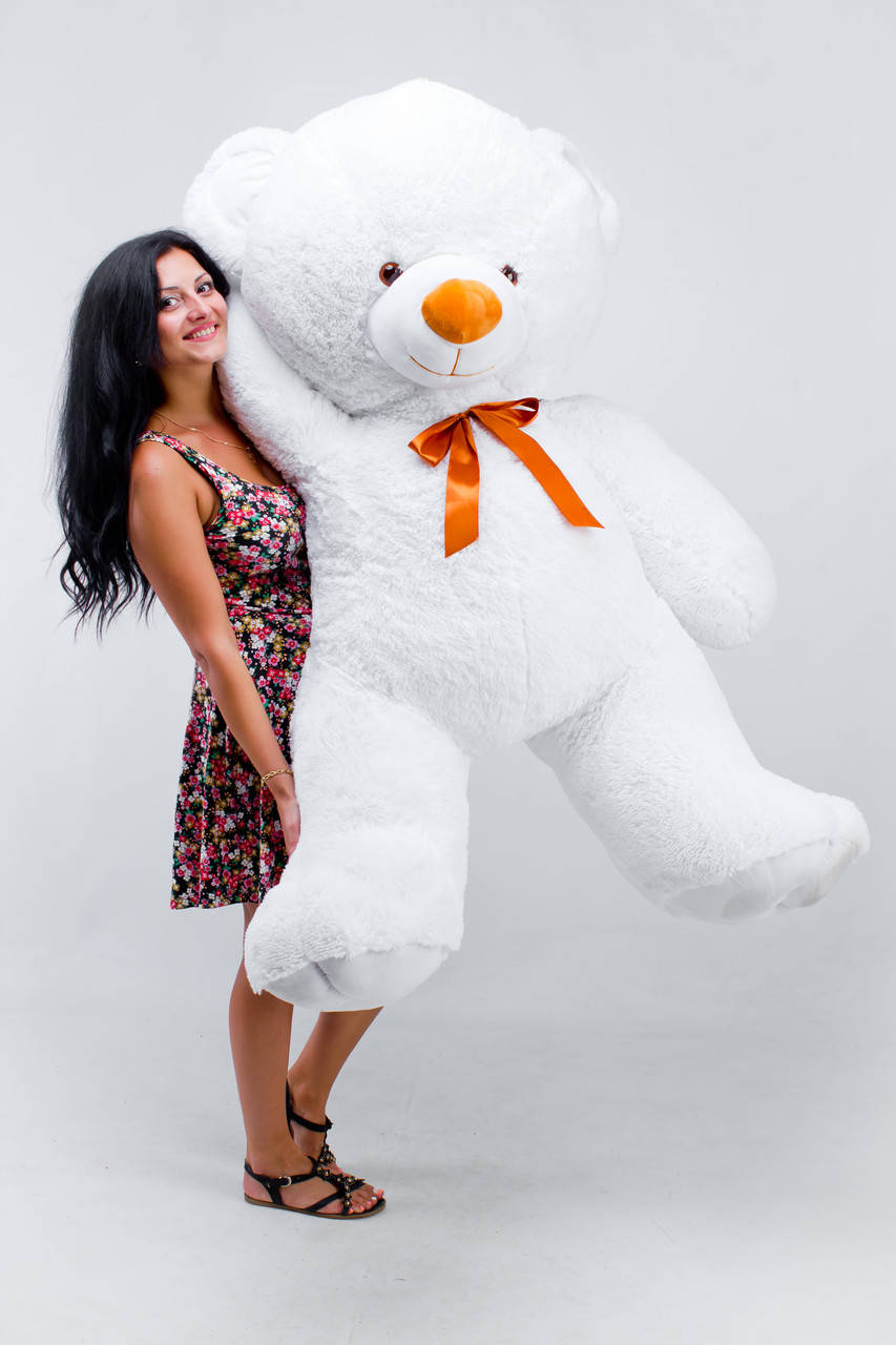 

Плюшевый мишка Томми 190 см белый