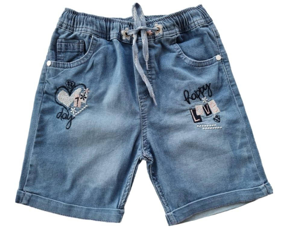 

Джинсовые шорты для девочки р.122-140см Голубые джинсовые шорты для девочки турция, Голубой