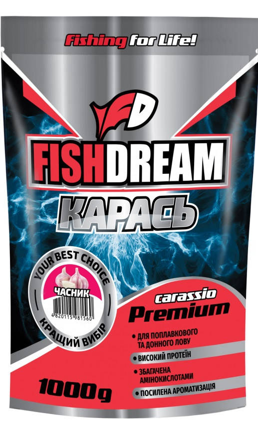 

Прикормка Fish Dream Premium "Карась чеснок" 1kg