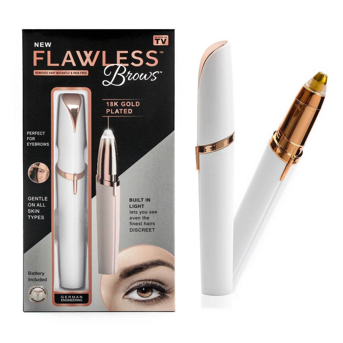 

Эпилятор для бровей триммер Electric Finishing Touch Flawless Brows 005