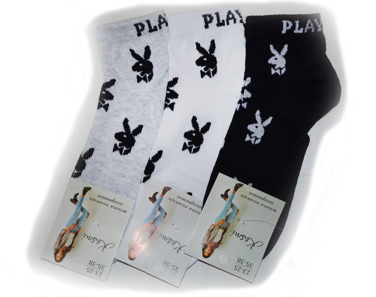 

Носки женские короткие PlayBoy белый