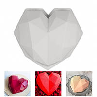 Силиконова форма для євродесертів Серце орігамі Amore origami