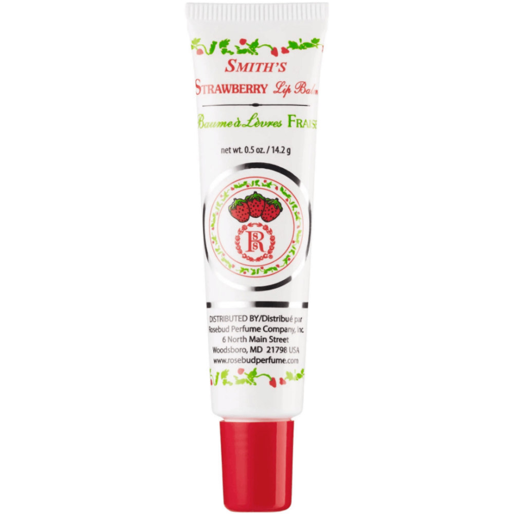 Цілющий бальзам для губ з ароматом полуниці Smith's Rosebud Strawberry Lip Balm в тюбику 14.2 г