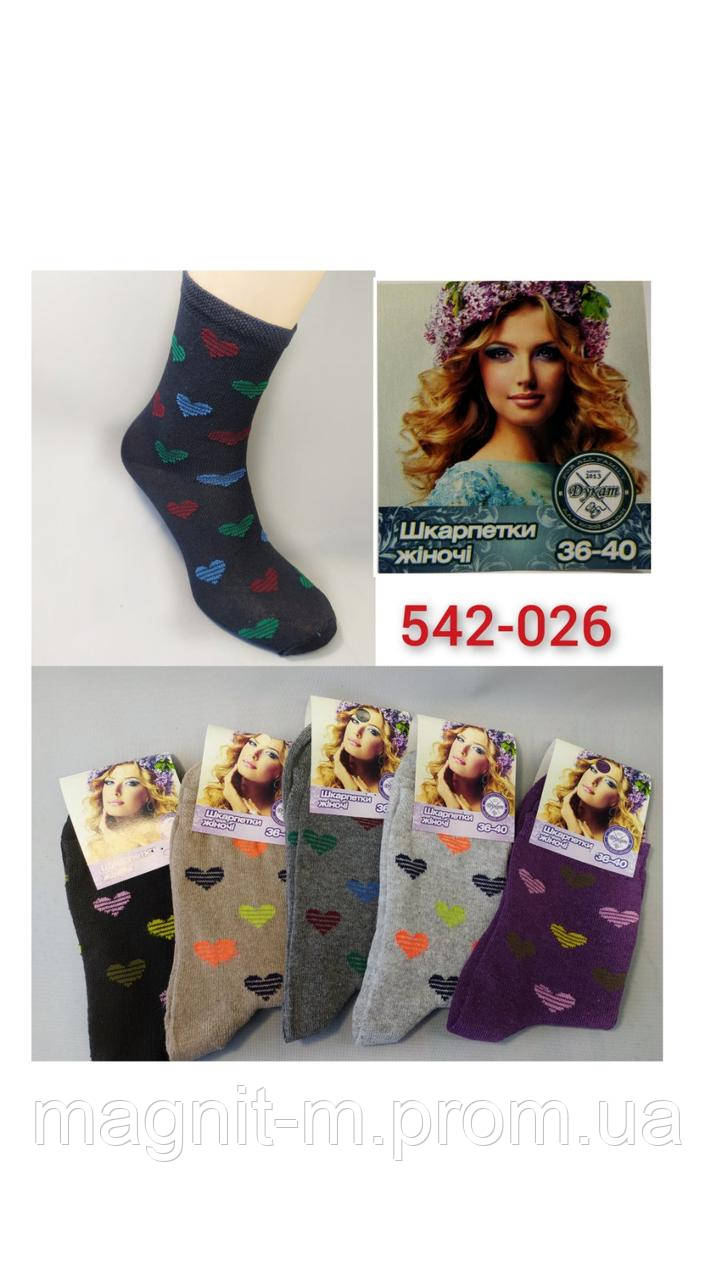 Шкарпетки жіночі стрейчеві "ДУКАТ" Сердечка. №542.