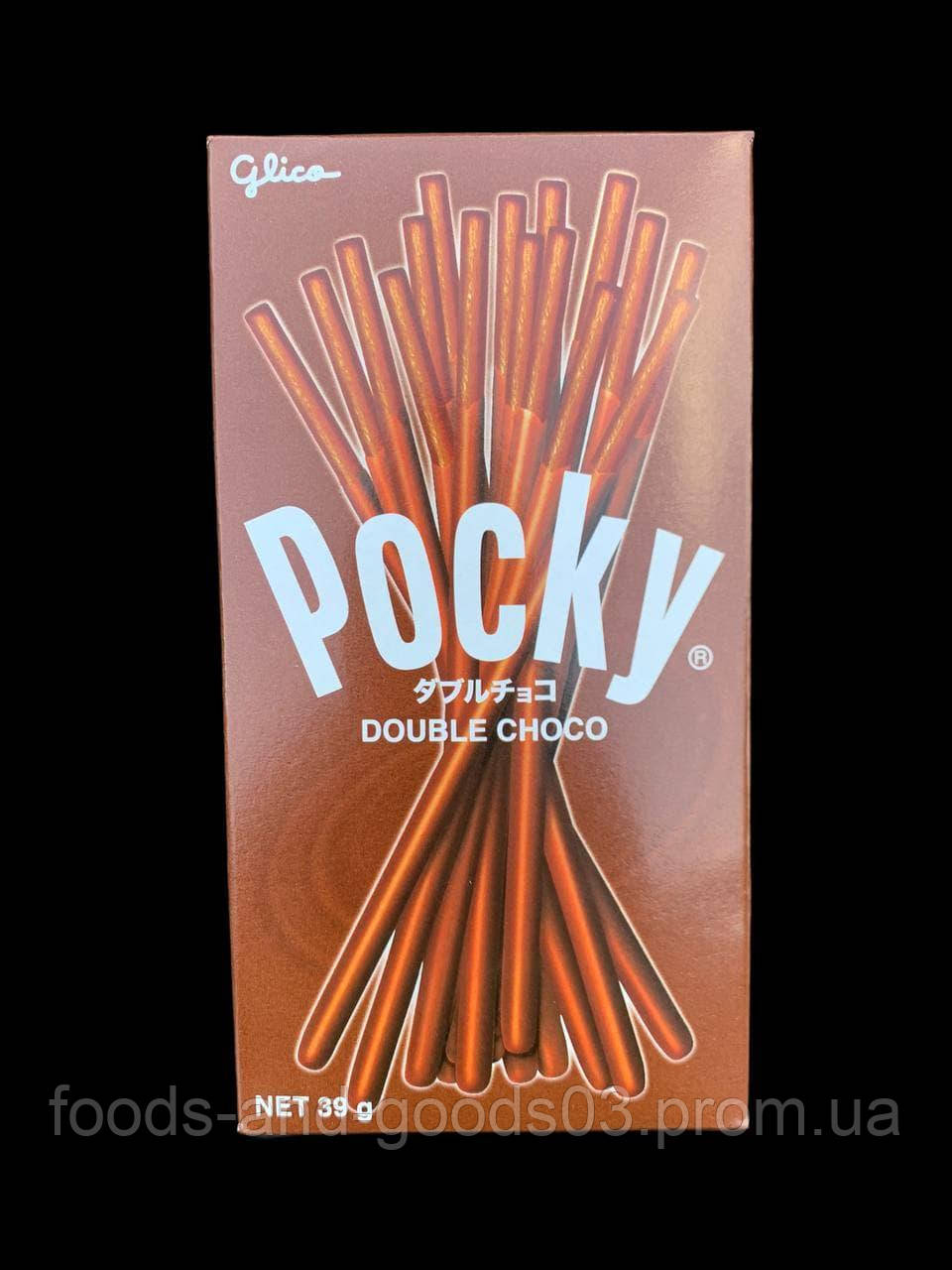 Японські палички в глазурі Pocky Double Chocolate 47 грам - фото 1 - id-p1378249829