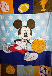 Плед у ліжечко "Мікі та баскетбол" мікрофібра