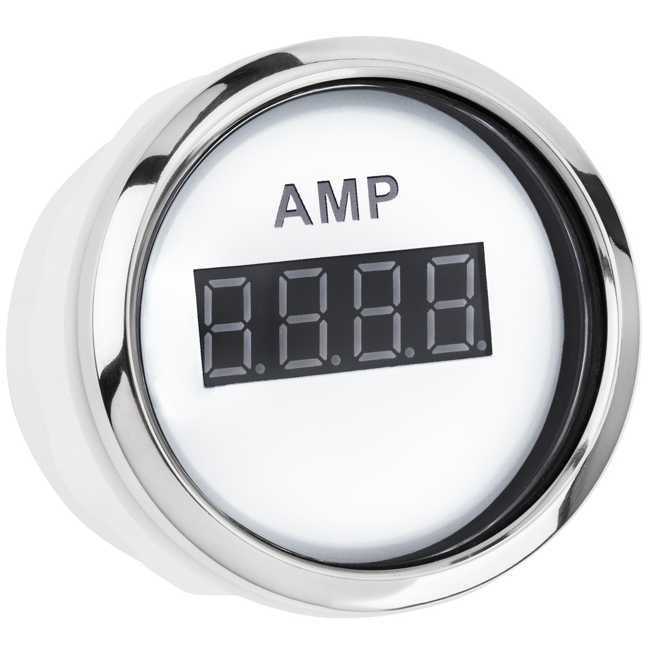 Цифровий амперметр З ВИМІРНИКОМ I GAUGE 52MM з функцією попередження (білий) LED дисплей