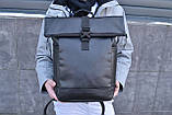 Рюкзак РОЛ ТОП 100% чоловічий-жіночий Roll Top для ноутбука міський, фото 6