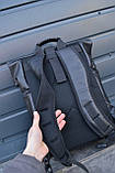 Рюкзак РОЛ ТОП 100% чоловічий-жіночий Roll Top для ноутбука міський, фото 9