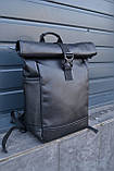 Рюкзак РОЛ ТОП чоловічий-жіночий Roll Top для ноутбука міський, фото 2
