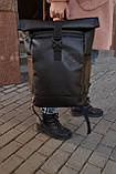Рюкзак РОЛ ТОП чоловічий-жіночий Roll Top для ноутбука міський, фото 6