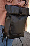 Рюкзак РОЛ ТОП чоловічий-жіночий Roll Top для ноутбука міський, фото 2