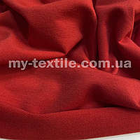 Ткань Двунитка футер однотонная ширина 180 см Красный