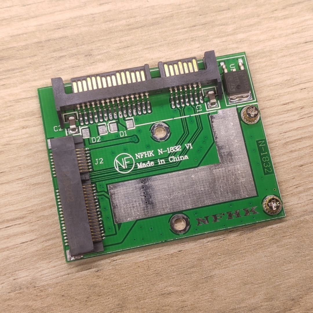 Адаптер mSata SSD на Sata