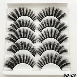 Накладні вії 5D — 03 5пар