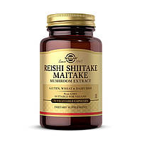 Екстракт грибів рейші Solgar Reishi Shiitake Maitake Mushroom Extract 50 капсул