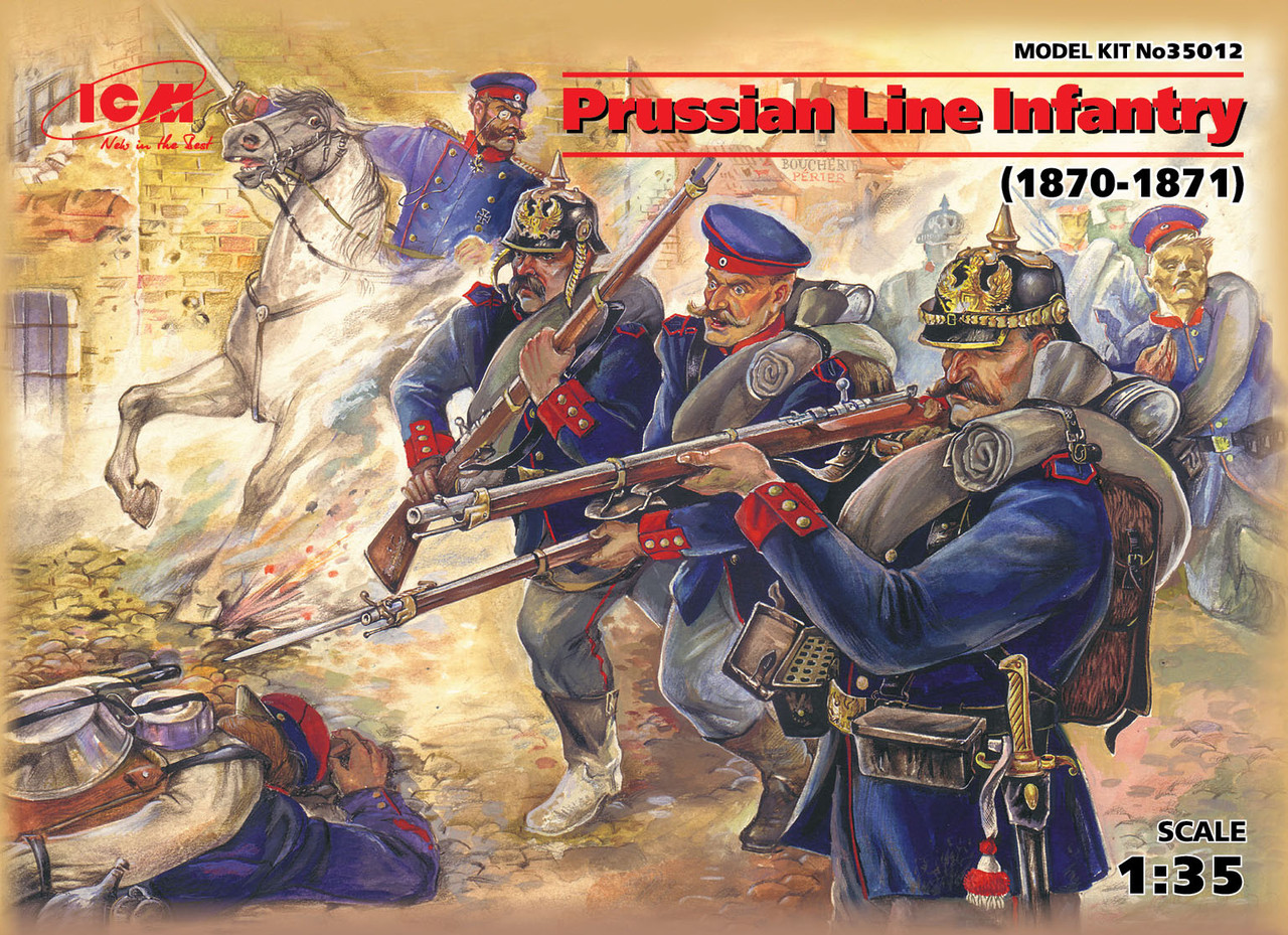 Пластикова модель 1/35 ICM 35012 Пруська лінейна піхота 1870-1871