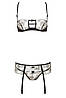 Комплект Beauty Night PHILIPPA SET thong, garter belt, фото 6