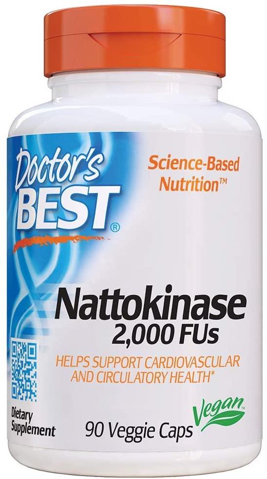 Натокіназа Doctor's Best Nattokinase 2,000 FUs 90 капсул