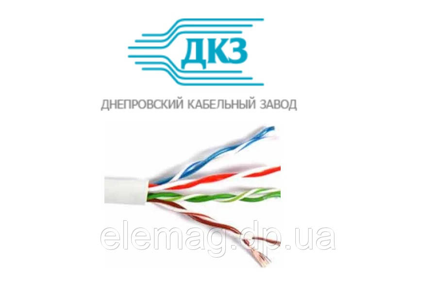 UTP внутренний кабель 4*2*0.48 Днепровский кабельный завод - фото 1 - id-p73991267