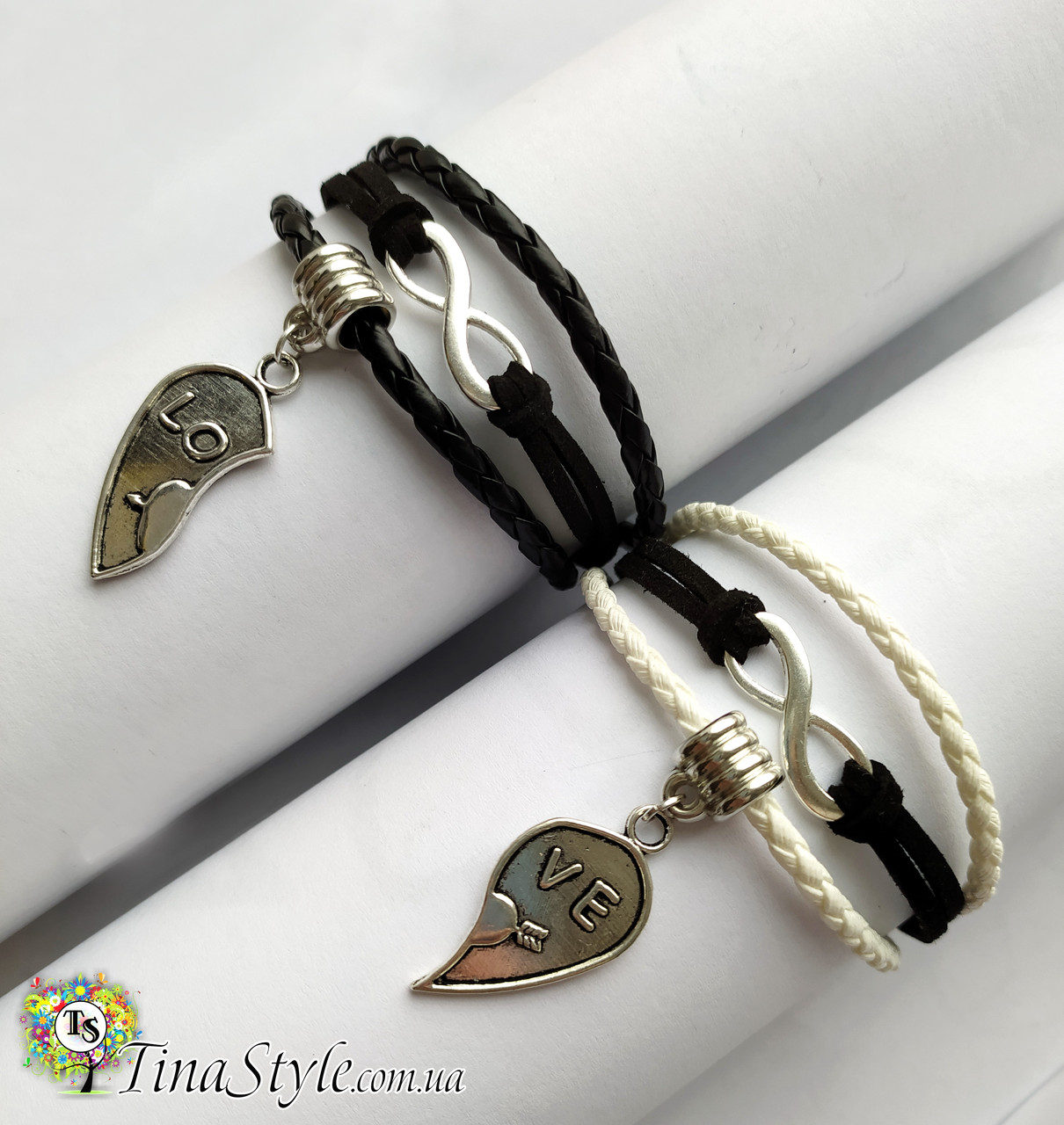 Пара браслетів для двох закоханих Don't forget I want You, фото 1