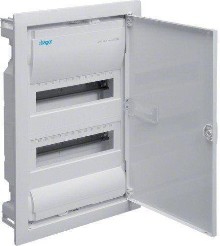 VU24UA Щит на 24(28) модулів, в/у з металевими дверями, без клеми, VOLTA (арт. VU24UA), фото 1