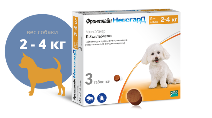 NexGard S (Фронтлайн Нексгард С) таблетки от клещей и блох для собак ...
