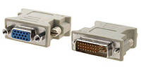 Перехідник DVI-I (M) - VGA (F) TRY Plug сірий
