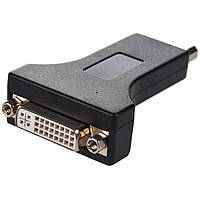 Перехідник-конвертер DisplayPort(DP) (M) - DVI-I (F) чорний бу