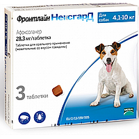 NexGard М (Фронтлайн Нексгард М) таблетки от клещей и блох для собак весом от 4.1 до 10 кг