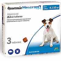 NexGard М (Фронтлайн Нексгард М) таблетки проти кліщів і бліх для собак вагою від 4.1 до 10 кг