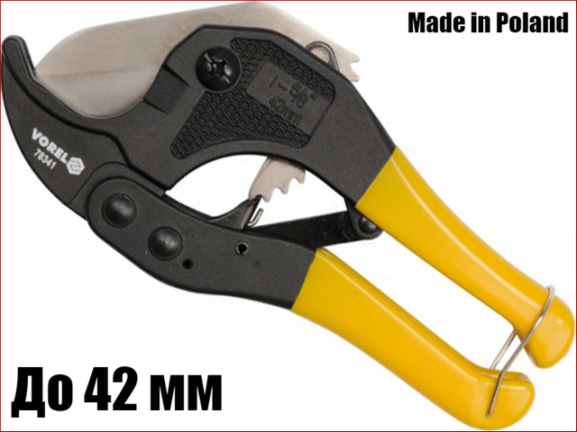 Труборіз ножиці для труб з ПВХ до 42 мм Vorel 78341